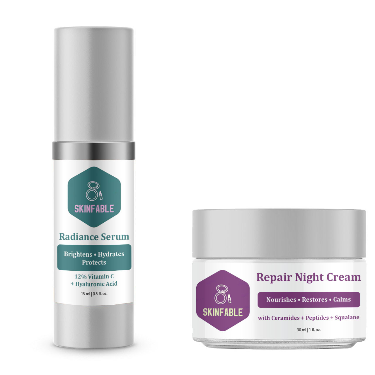 2+3 Radiance Serum x1 + Repair Night Cream x2 - Image 1
